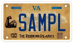 Richmond Planet Motorcycle Plate Preview