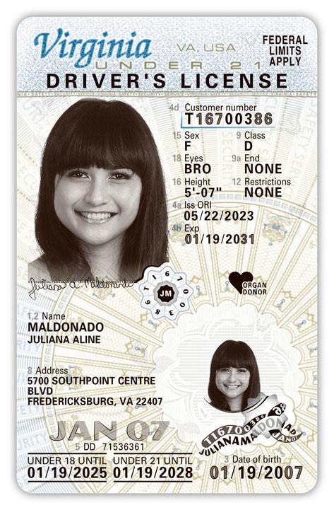 New Look Of Driver's Licenses | Virginia Department Of Motor Vehicles